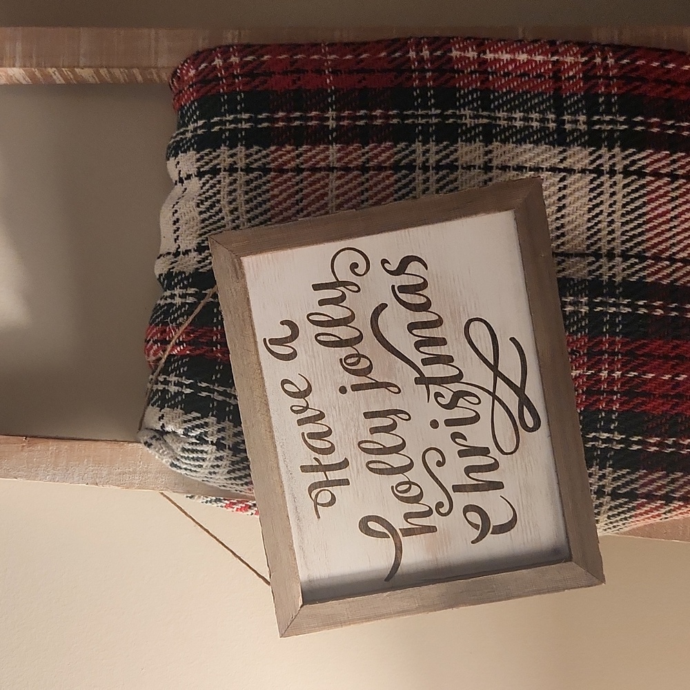 Christmas decor hanging sign